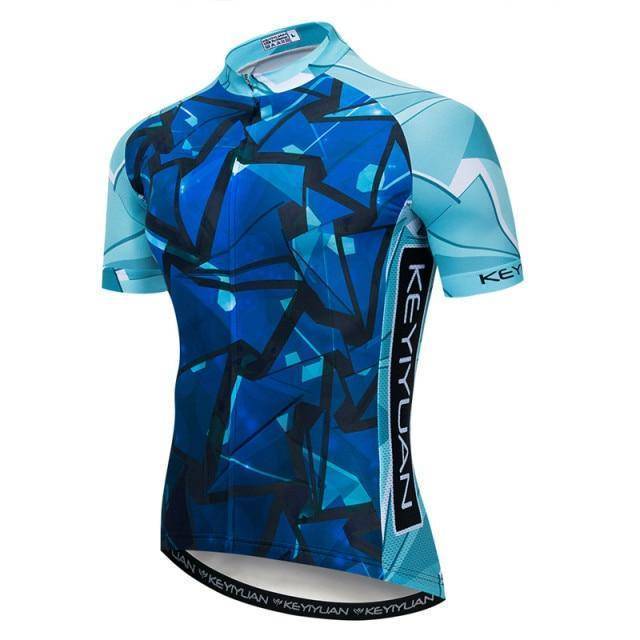 Breathable Cycling Jersey for Men with Full-Length Zipper