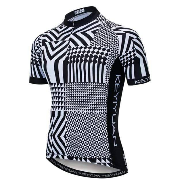 Breathable Cycling Jersey for Men with Full-Length Zipper