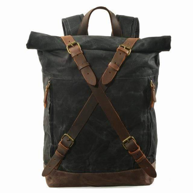 Outdoor Survival Shoulder Backpack for Men – Waterproof Retro Style