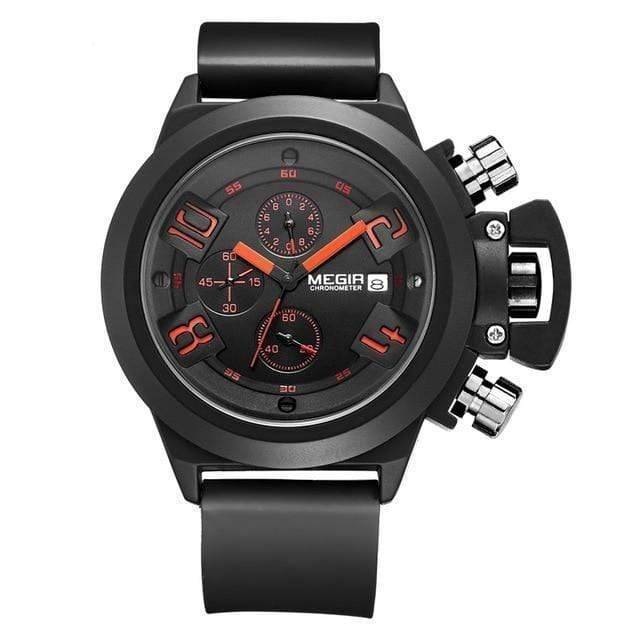 Men's Sports Watch with Large Dial - Durable Military Design
