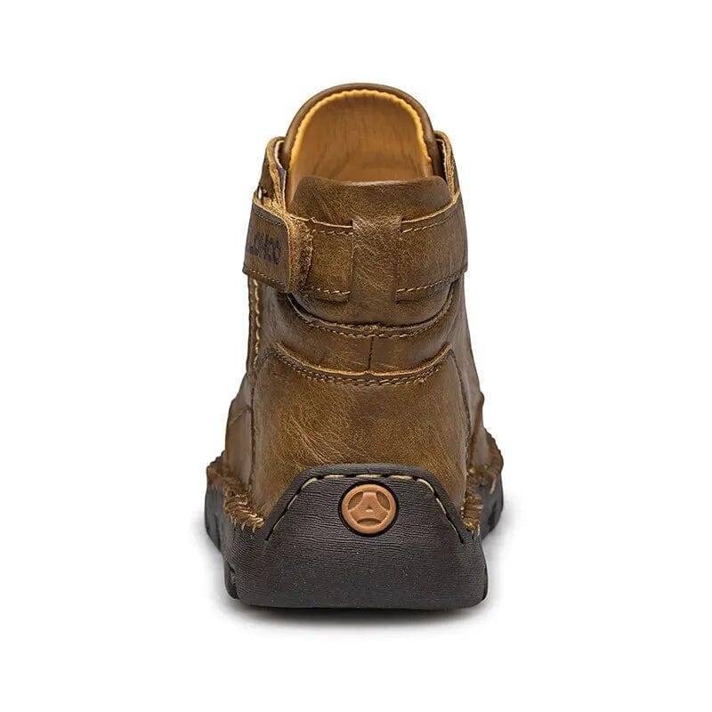Ankle Boots for Men in PU Leather with Comfortable Non-Slip Sole