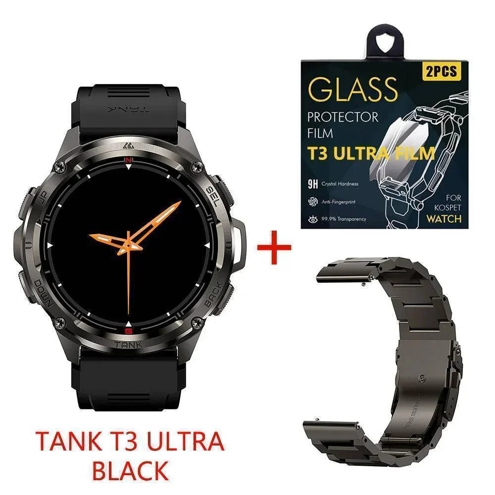 Rugged Fitness Tracker with GPS and AMOLED Display for Men