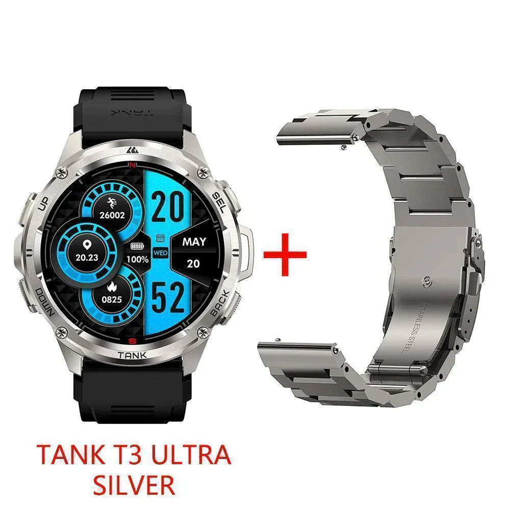Rugged Fitness Tracker with GPS and AMOLED Display for Men