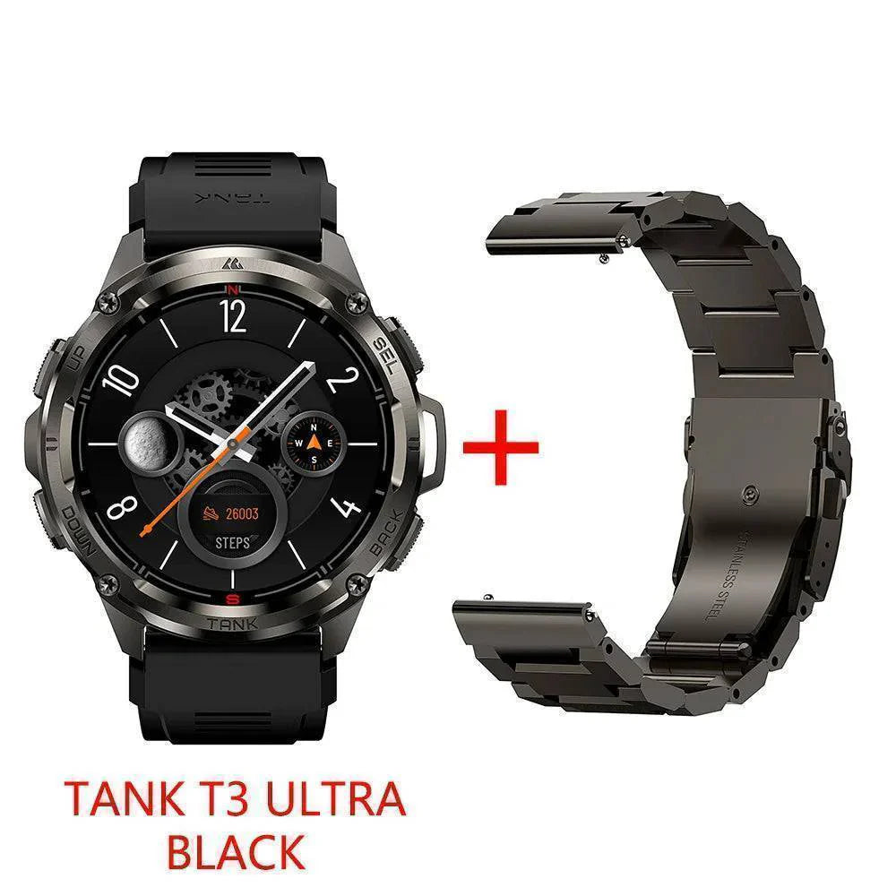 Rugged Fitness Tracker with GPS and AMOLED Display for Men