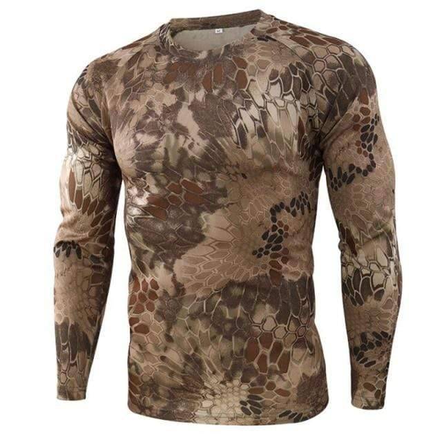 Long Sleeve Tactical Shirt for Men in Camouflage Design