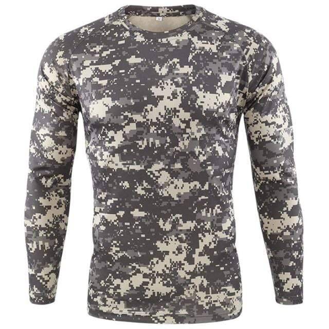 Long Sleeve Tactical Shirt for Men in Camouflage Design