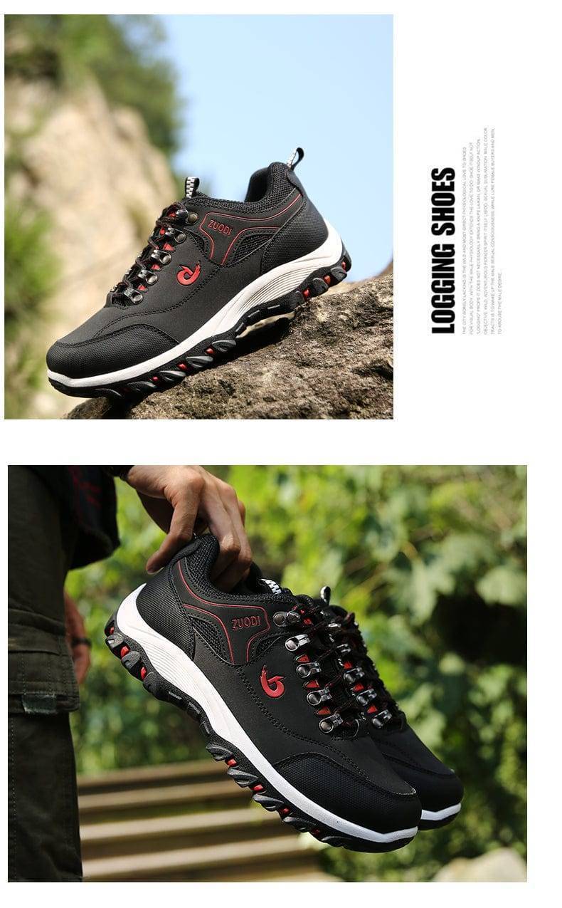 Outdoor Leather Hiking Footwear for Men – Waterproof Design