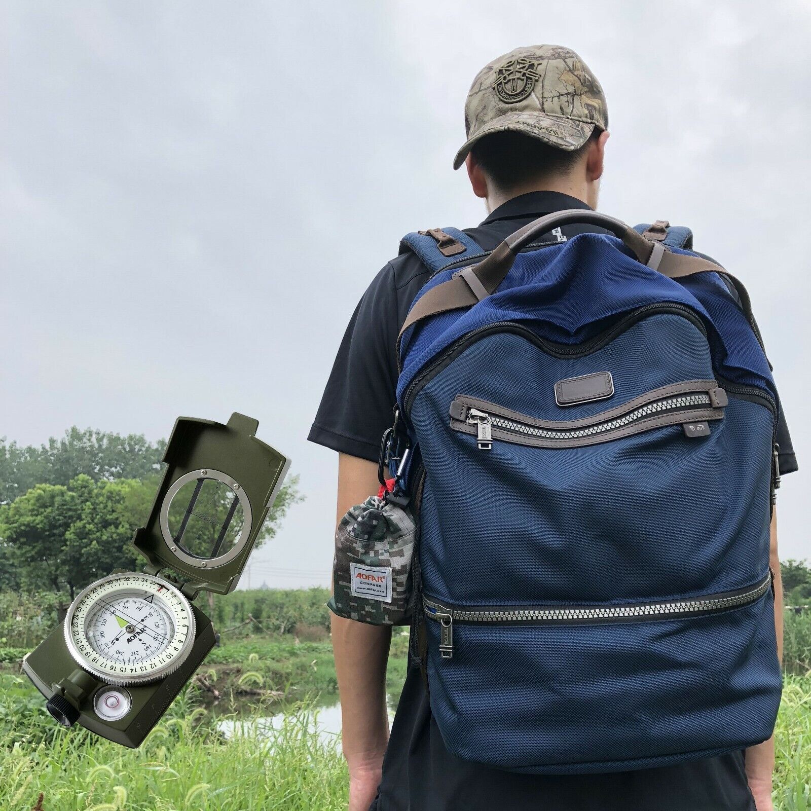 Outdoor Navigation Lensatic Compass – Military-Grade Sighting Tool