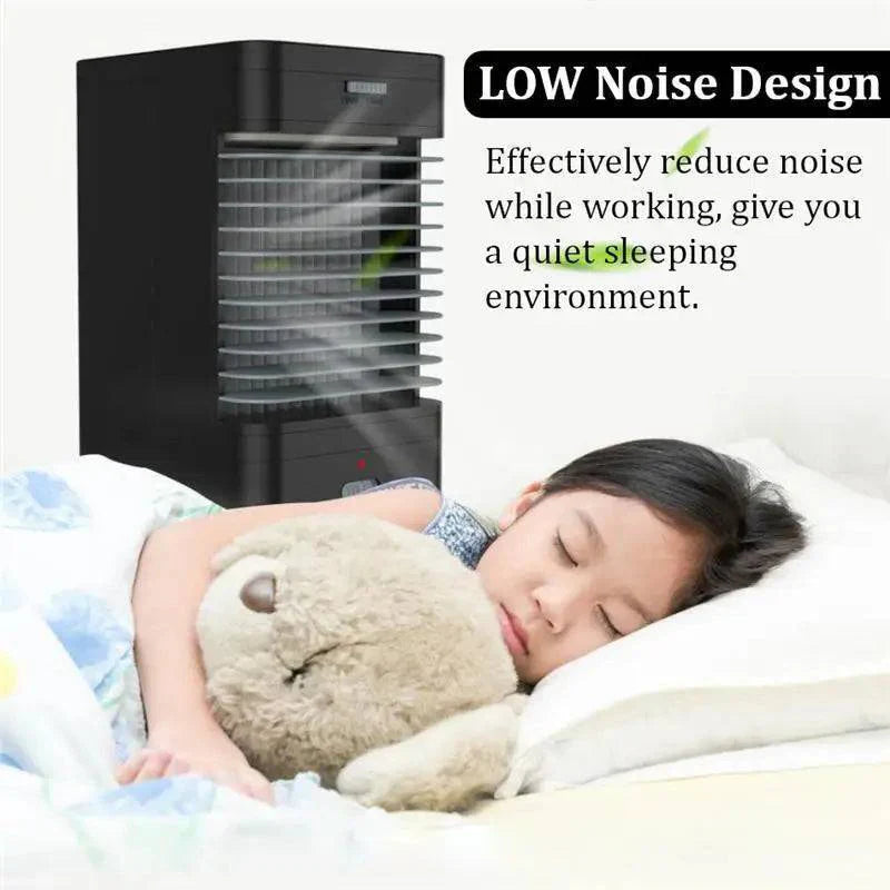 Compact USB Air Cooler Fan – Ideal for Camping and Home Use