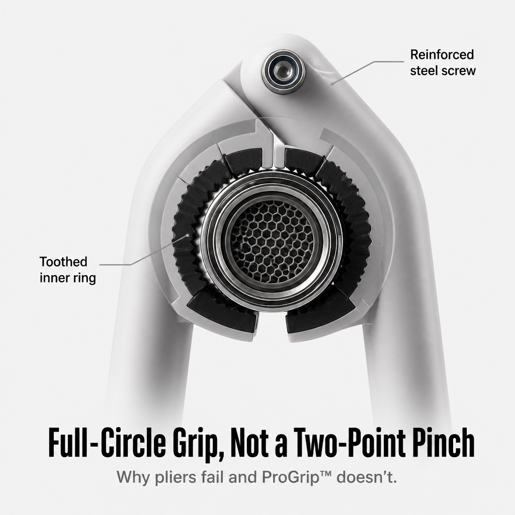ProGrip™ Universal Wrench — Free a Stuck Aerator in Under 30 Seconds Without Scratches