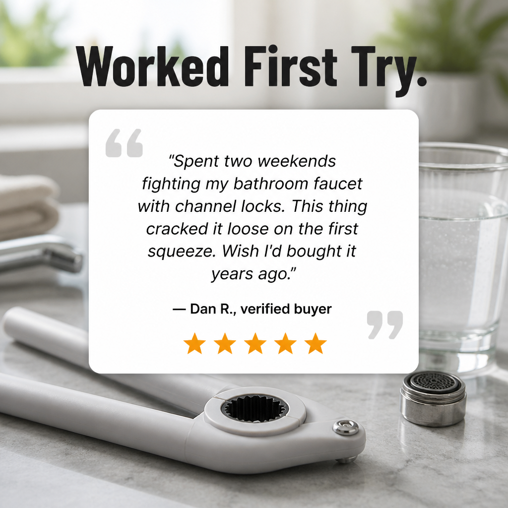 ProGrip™ Universal Wrench — Free a Stuck Aerator in Under 30 Seconds Without Scratches