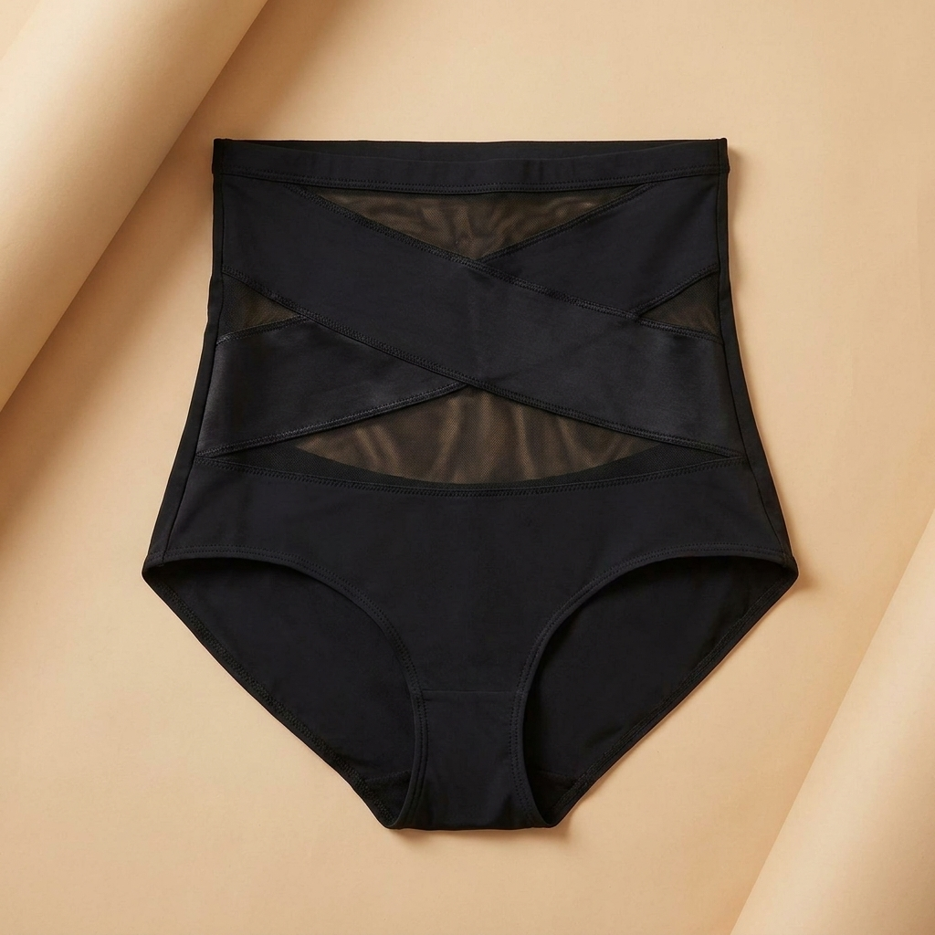 VeloriCurve™ – High-Waist Cross-Panel Tummy Control Shaping Briefs