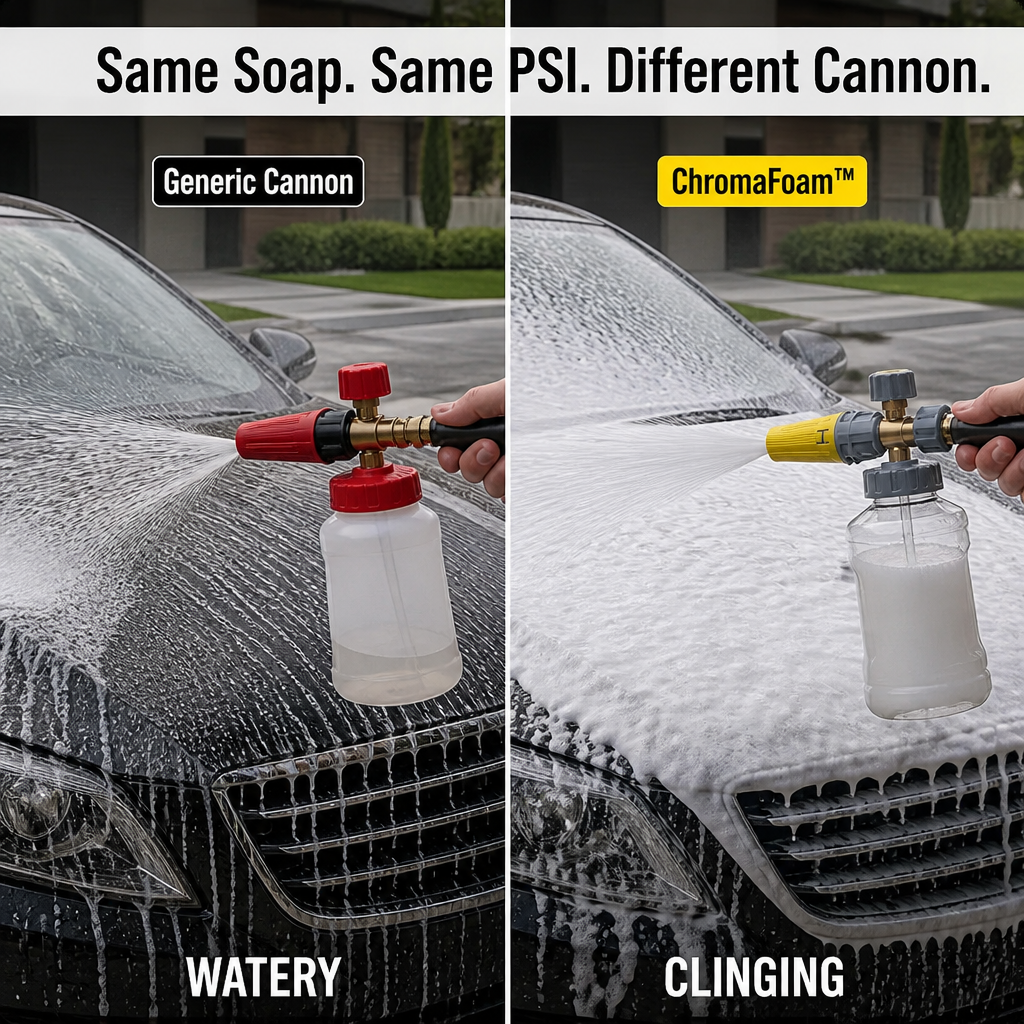 ChromaFoam™ — Lay Down Thick Snow Foam That Clings Through Every Wash