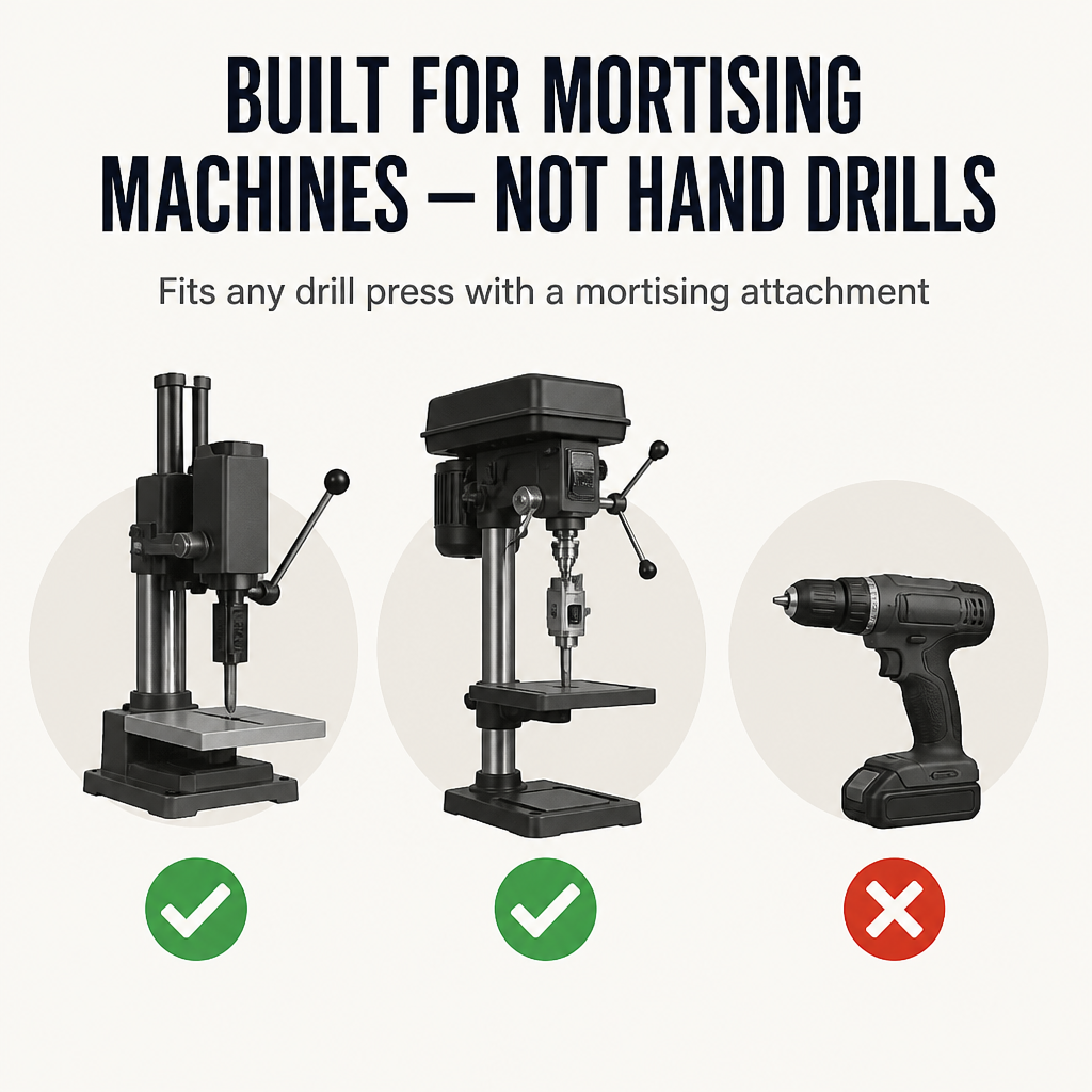 SquareForm™ — Drill Dead-Square Mortise Holes That Lock Tenons Tight