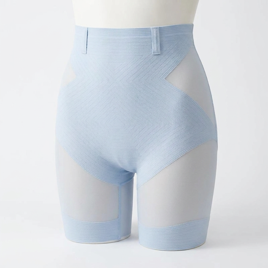 SilhouetteSculpt™ – High-Waisted Seamless Shaping Shorts with Anti-Roll Waistband