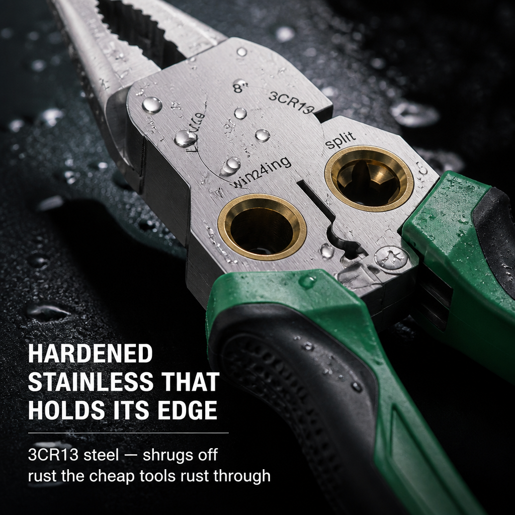 VoltEdge™ — Strip, Cut, Crimp & Spot Live Wires With One Tool