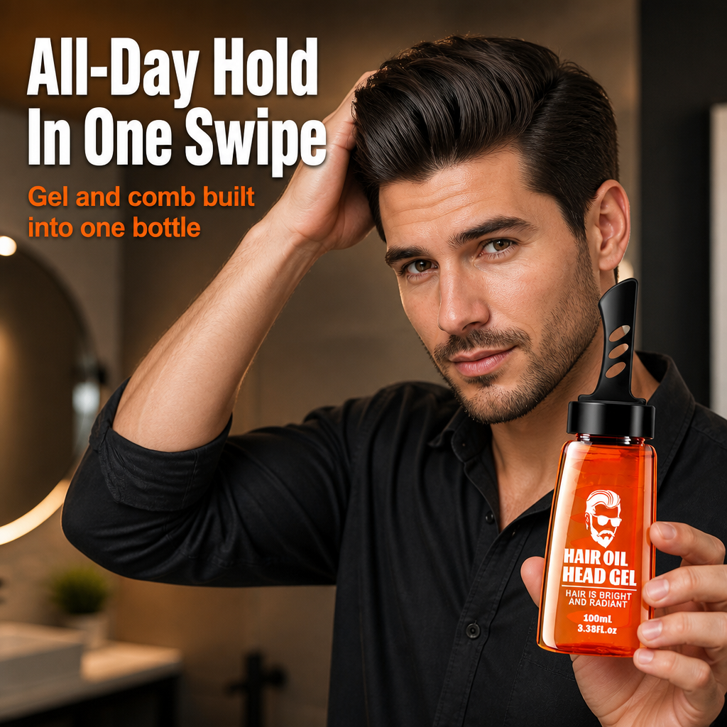 CortexGlow™ — Comb In All-Day Hold With Zero Grease or White Flakes