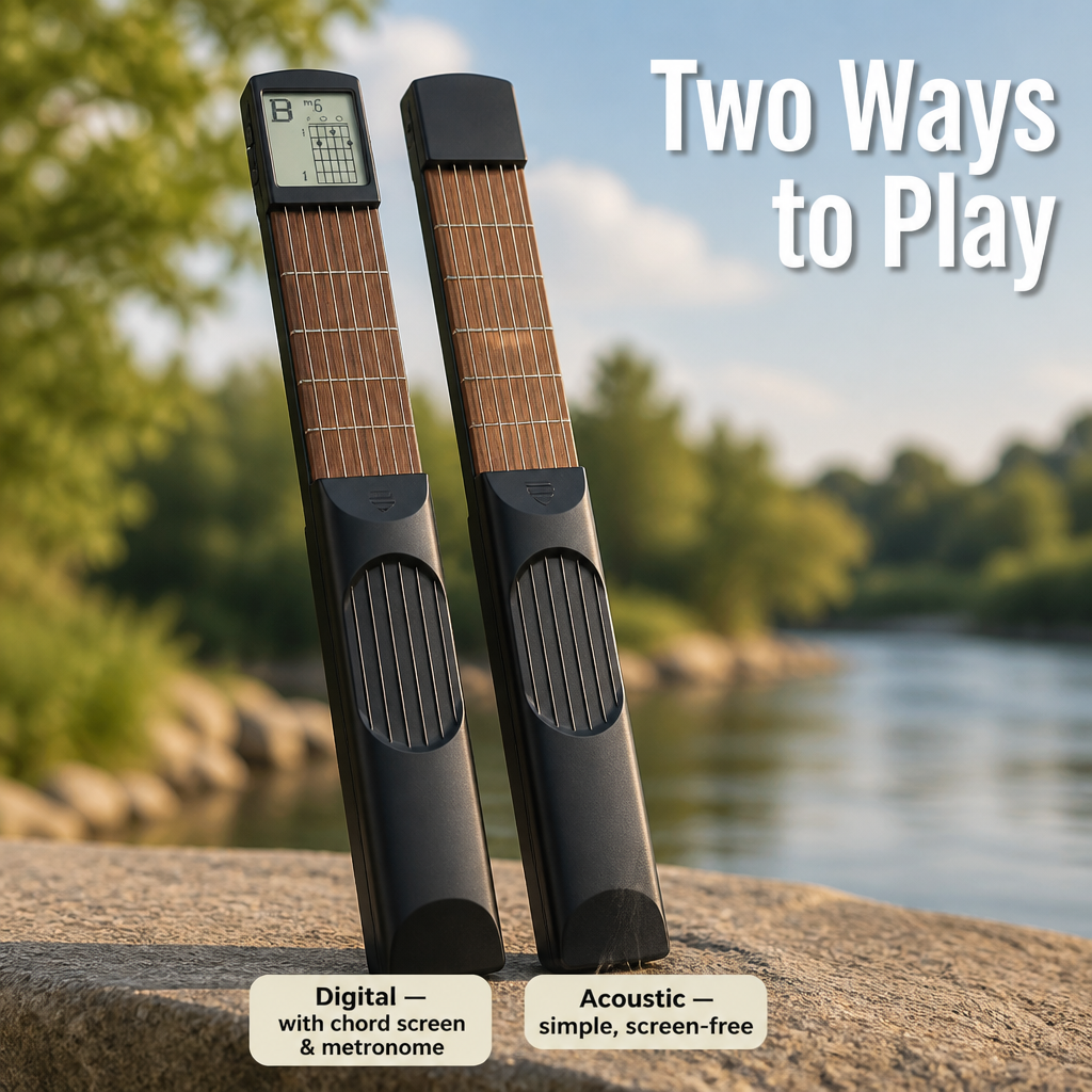 StrumEase™ — Practice Real Guitar Chords Anywhere Without Making a Sound
