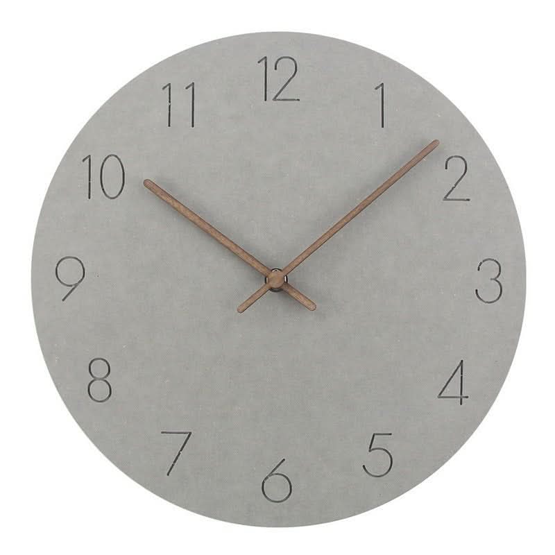 Modern Interior Wall Clock in Natural Wood – Nordic Silent Design