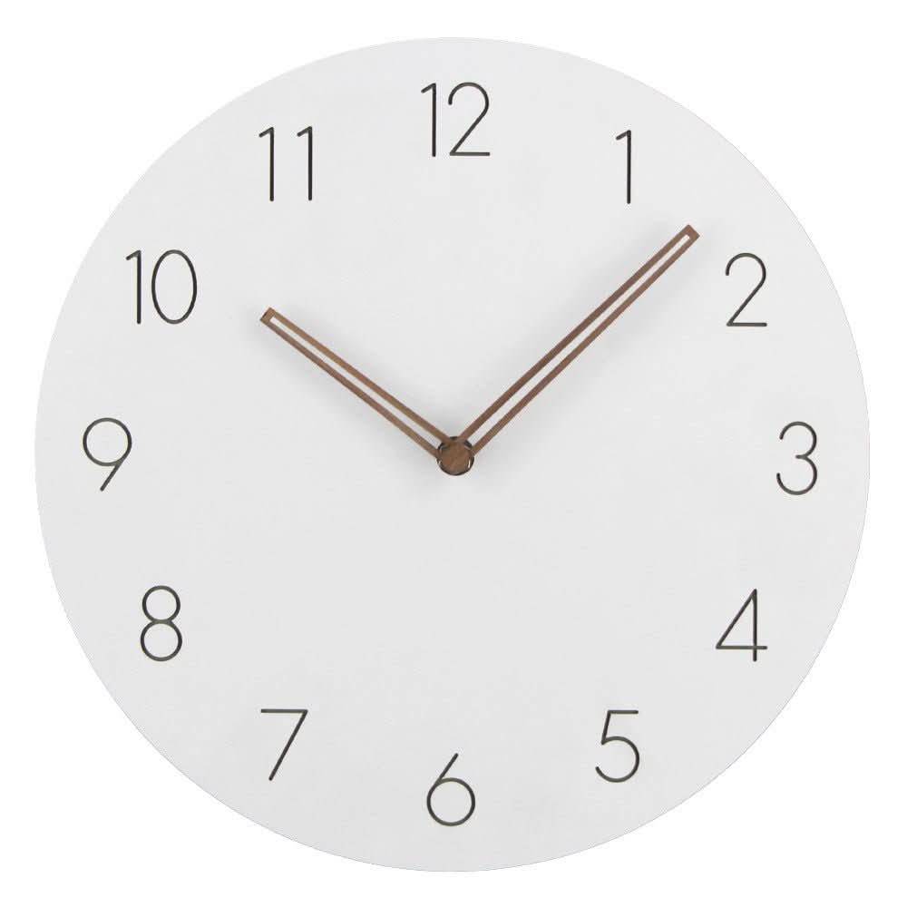 Modern Interior Wall Clock in Natural Wood – Nordic Silent Design