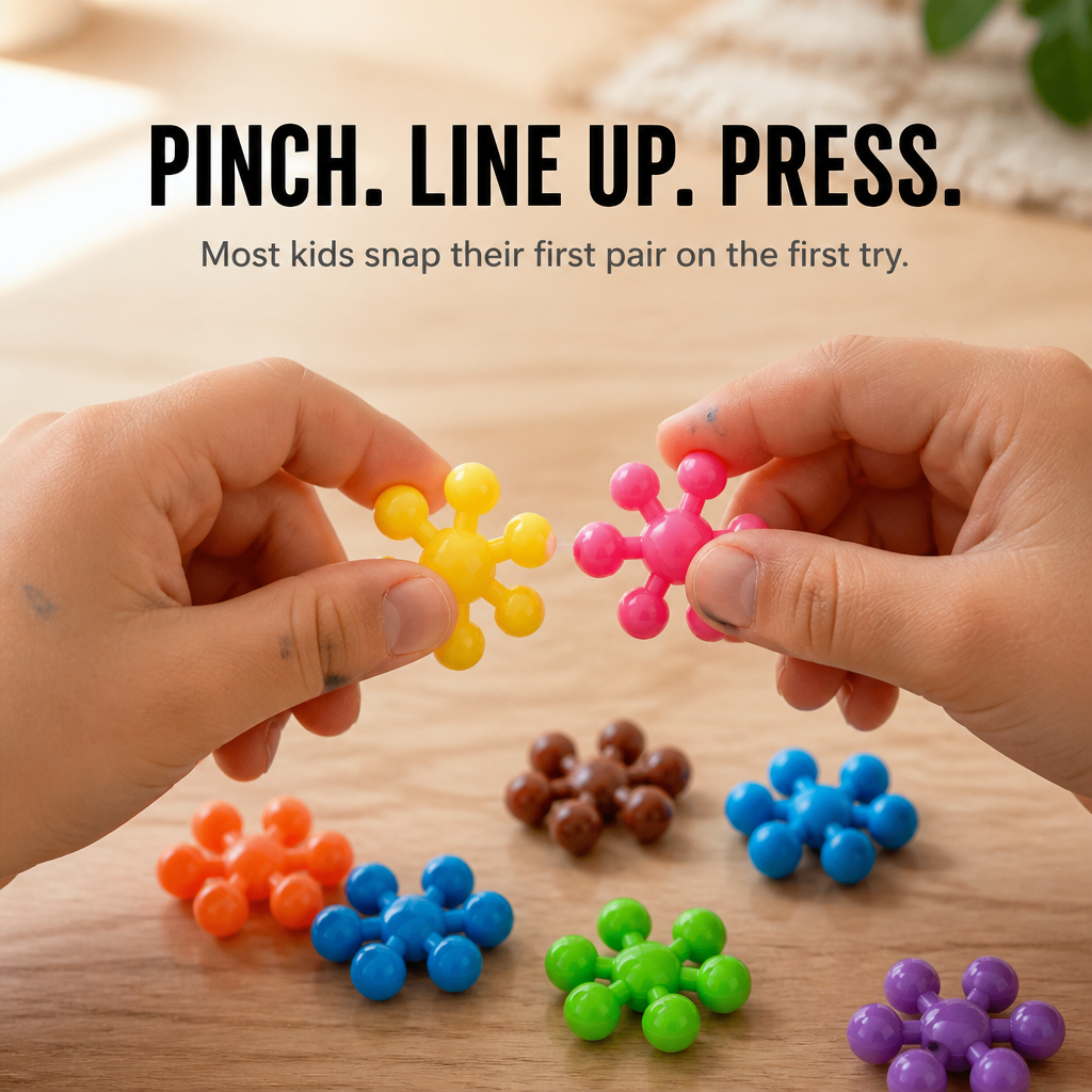 Brightrix™ Connectors — Snap Together Hours of Screen-Free, Creative Play