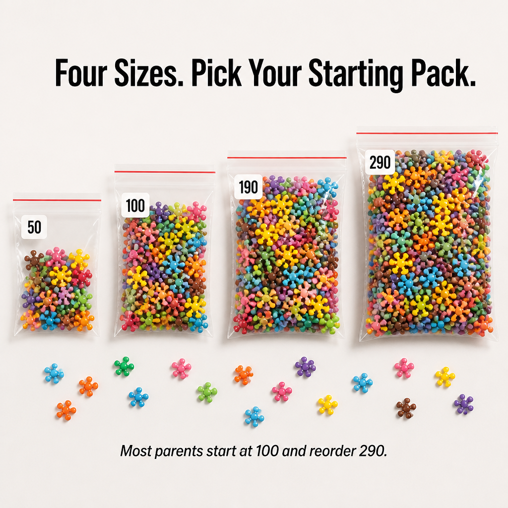 Brightrix™ Connectors — Snap Together Hours of Screen-Free, Creative Play