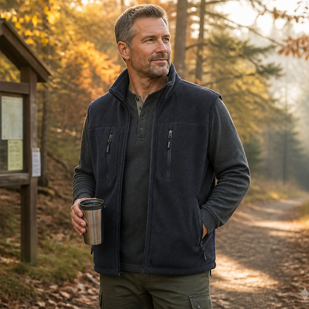 StratoGuard™ – Reversible Multi-Pocket Vest with Fleece Interior