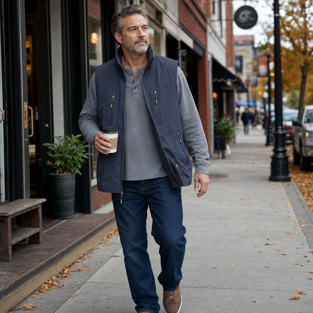 StratoGuard™ – Reversible Multi-Pocket Vest with Fleece Interior