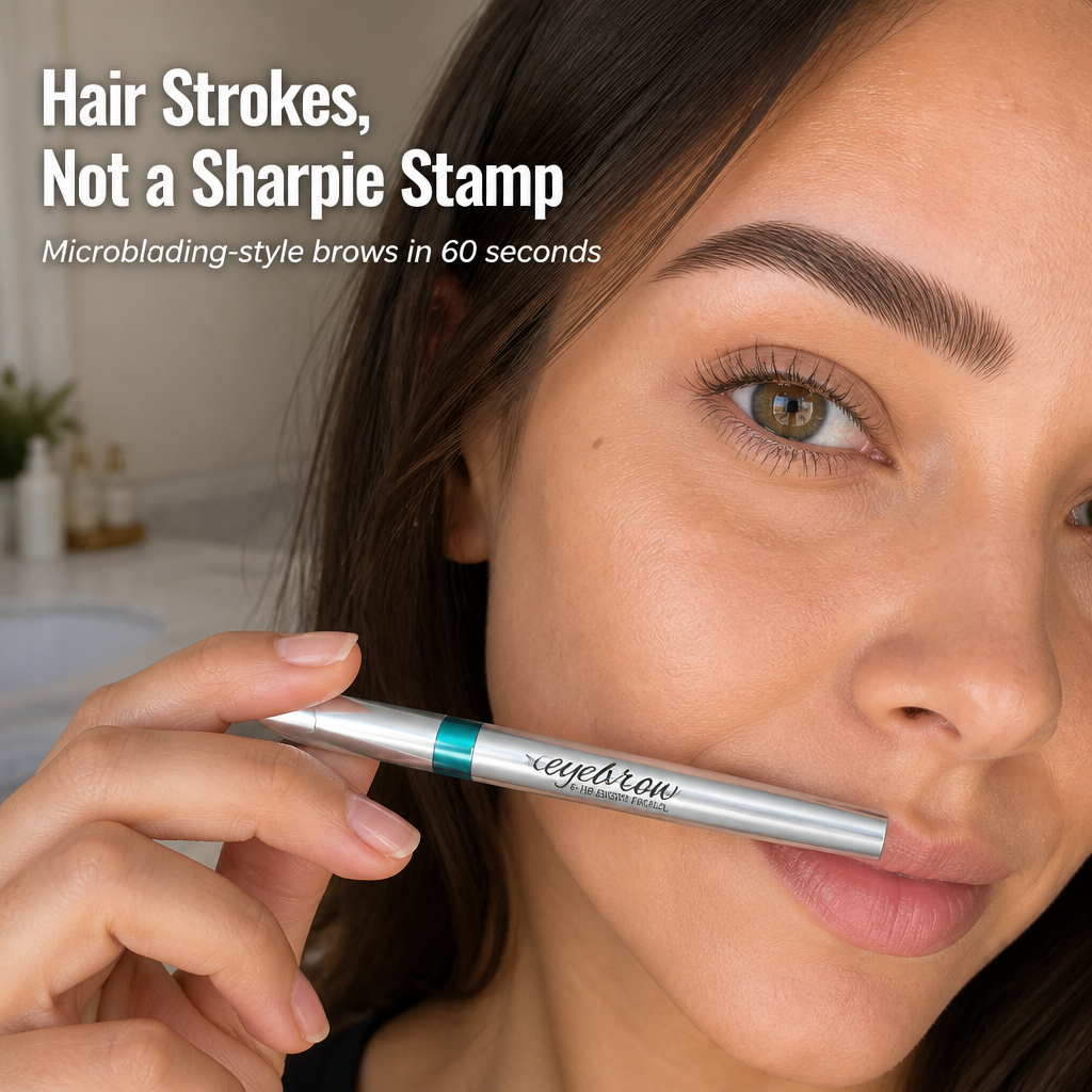BrowLuxe™ — Draw Real-Hair Brow Strokes in 60 Seconds, Skip the Microblading