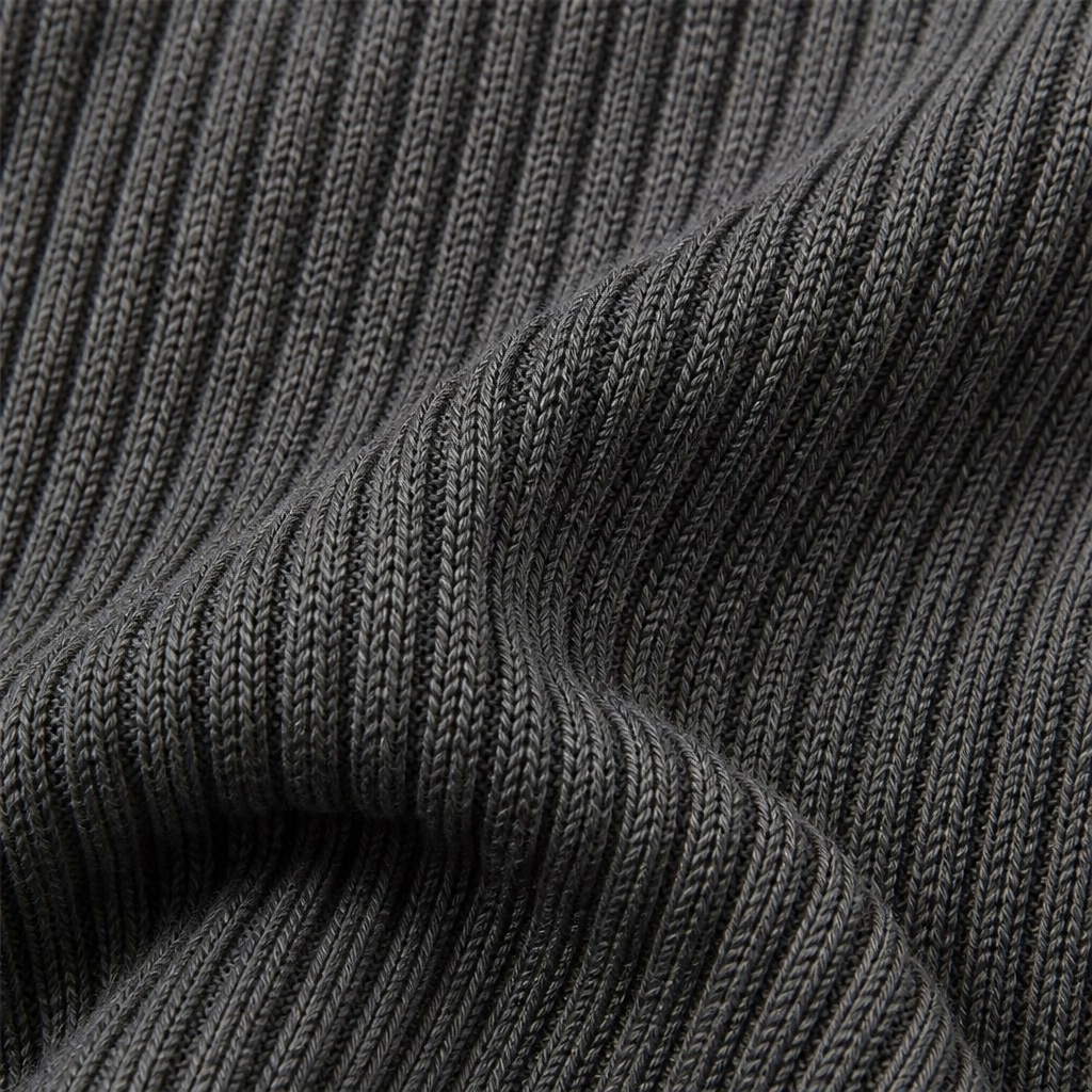 VelaFlex™ – Ribbed Knit Mermaid Midi Dress with Quarter-Zip Collar