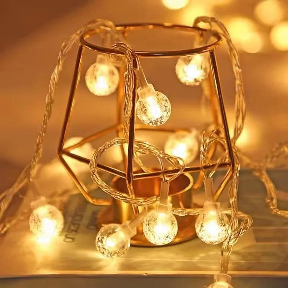 Waterproof LED Globe String Lights for Outdoor Camping - Multi-Power