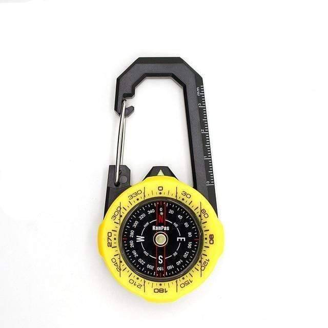 Navigation Compass with Sturdy Carabiner Clip for Outdoor Use