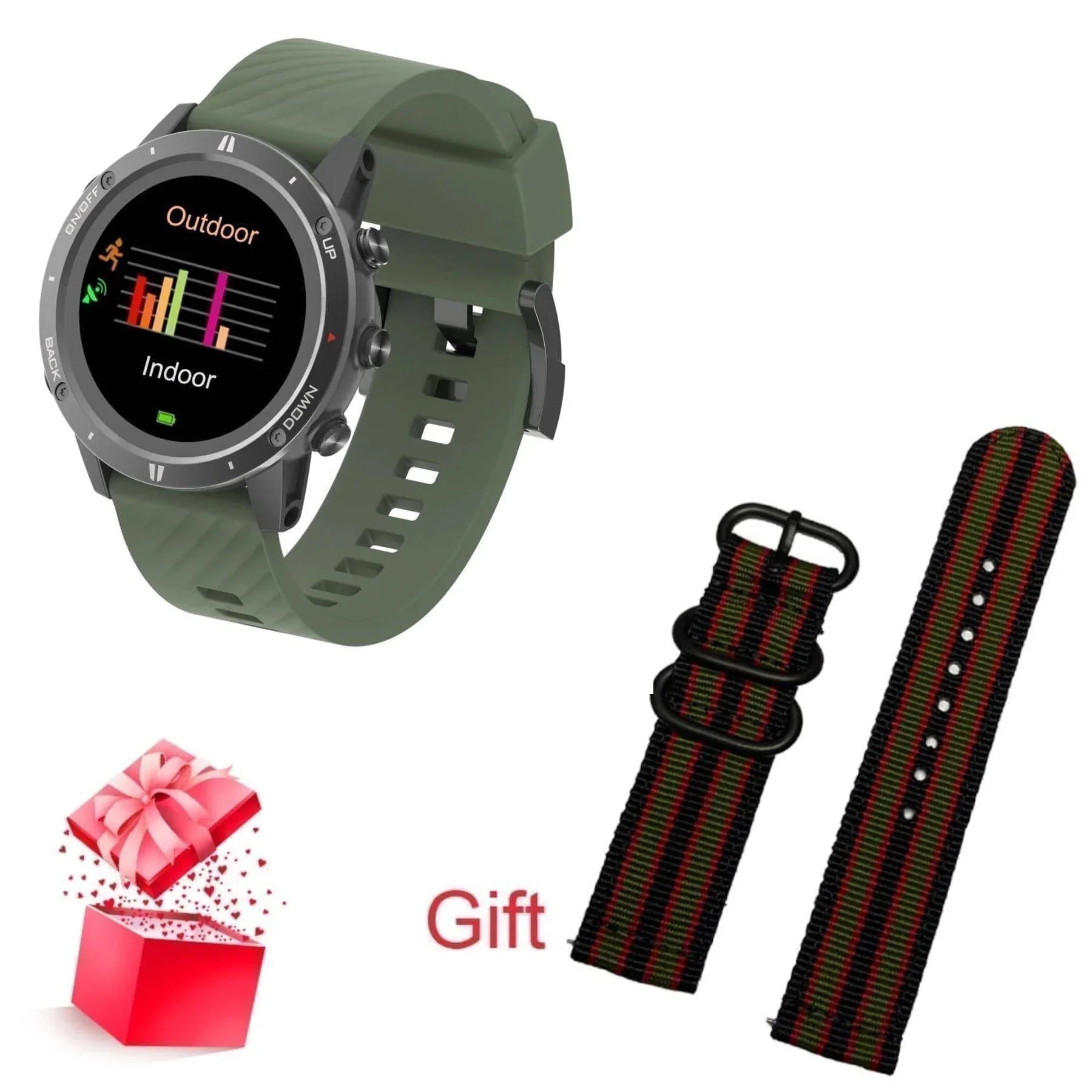 Smartwatch for Adults with GPS, Heart Rate Monitor, and Altimeter