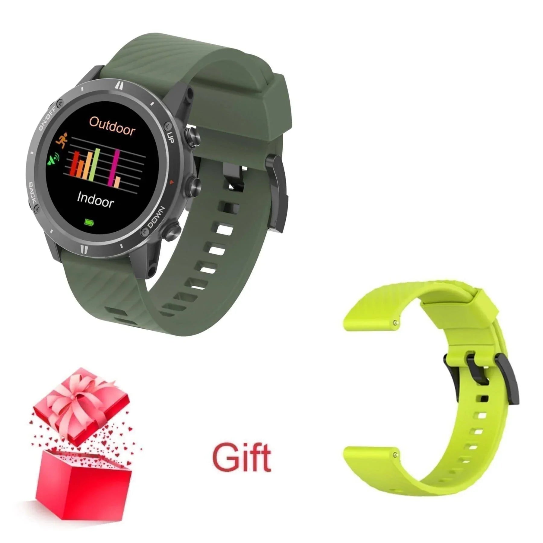 Smartwatch for Adults with GPS, Heart Rate Monitor, and Altimeter