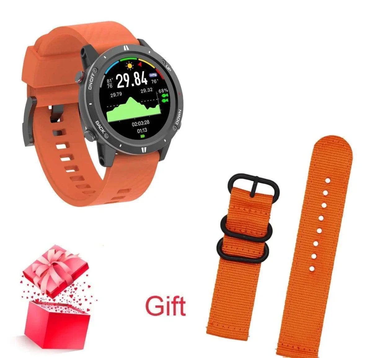 Smartwatch for Adults with GPS, Heart Rate Monitor, and Altimeter