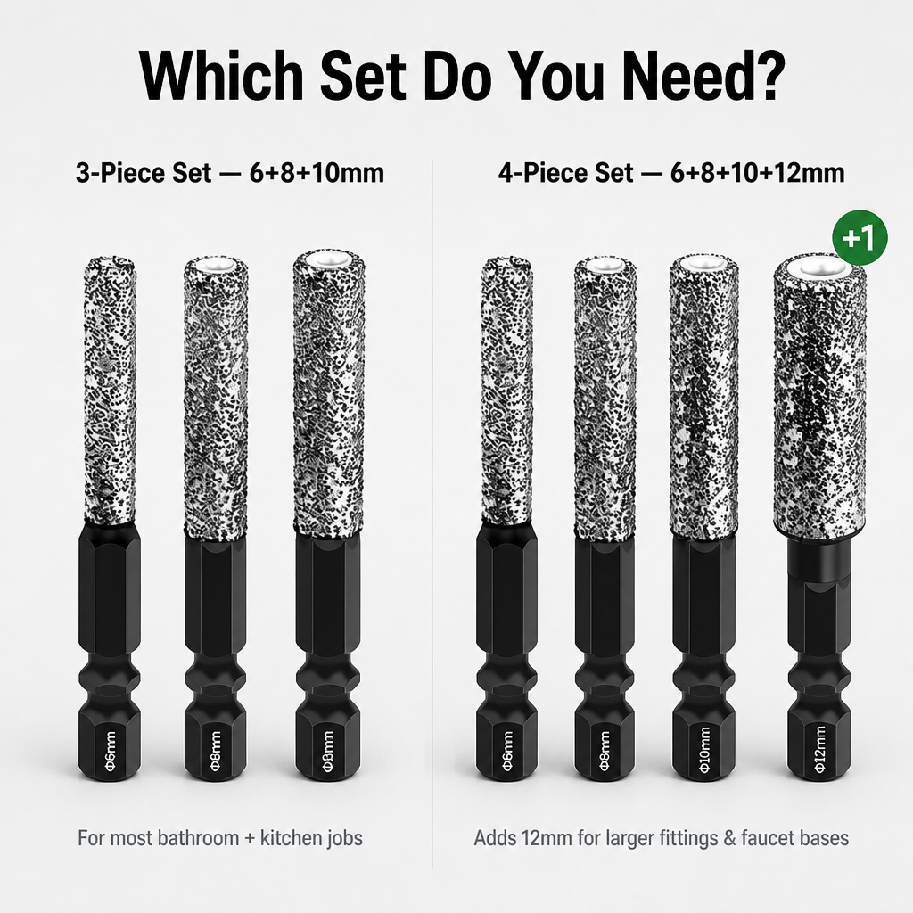 TriumphEdge™ — Drill Clean Holes in Tile, Marble & Glass Without Water