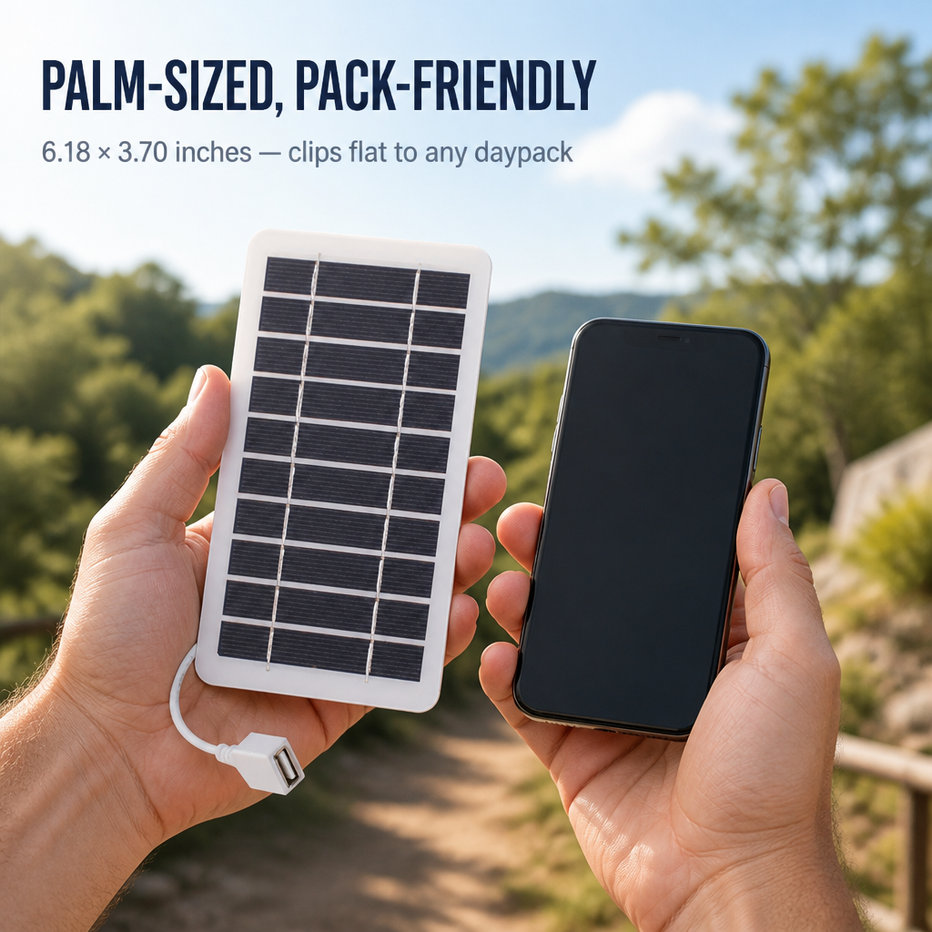 SolaraFlex™ — Clip On Your Pack, Top Off Power Banks While You Hike