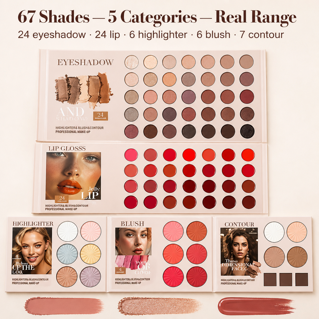 Lumiéra Palette™ — Carry a Full 67-Shade Makeup Studio in One Slim Book