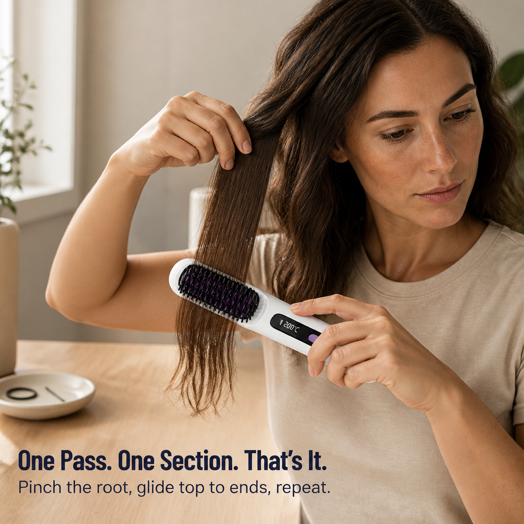 CordMaster™ — Smooth Mid-Day Frizz Anywhere, No Outlet or Cord Required