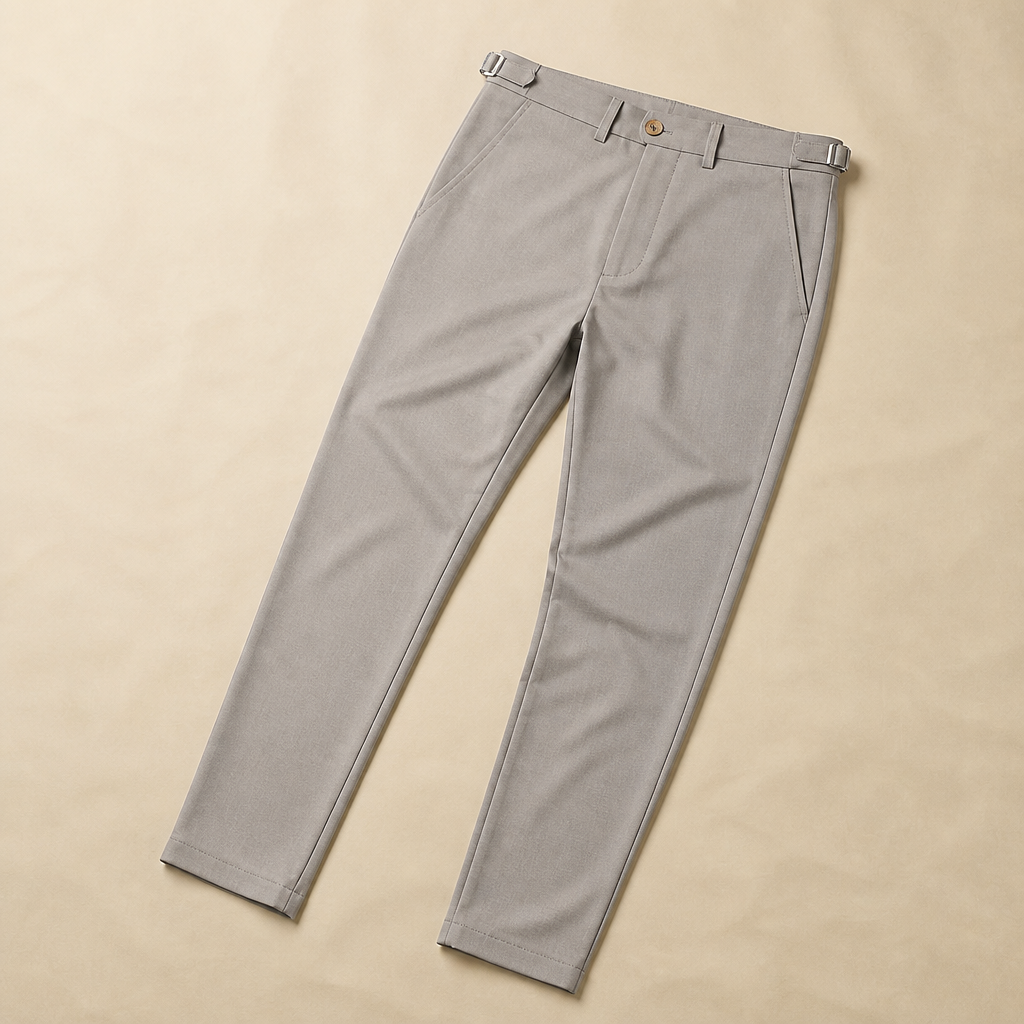 FlexiForm™ – Slim-Fit Stretch Pants with Adjustable Side Buckle