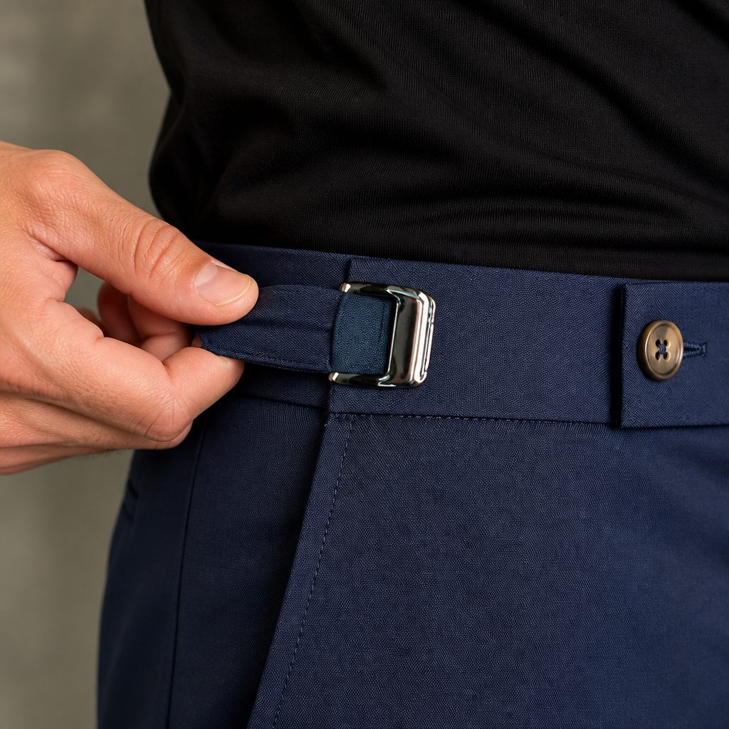 FlexiForm™ – Slim-Fit Stretch Pants with Adjustable Side Buckle