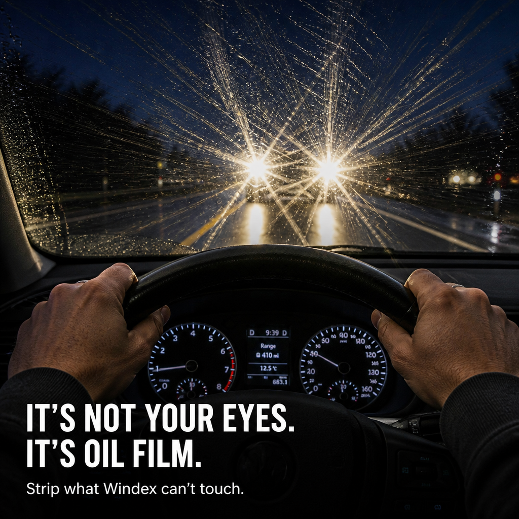 VividShield™ — Strip Invisible Oil Film and See Past Headlight Glare at Night