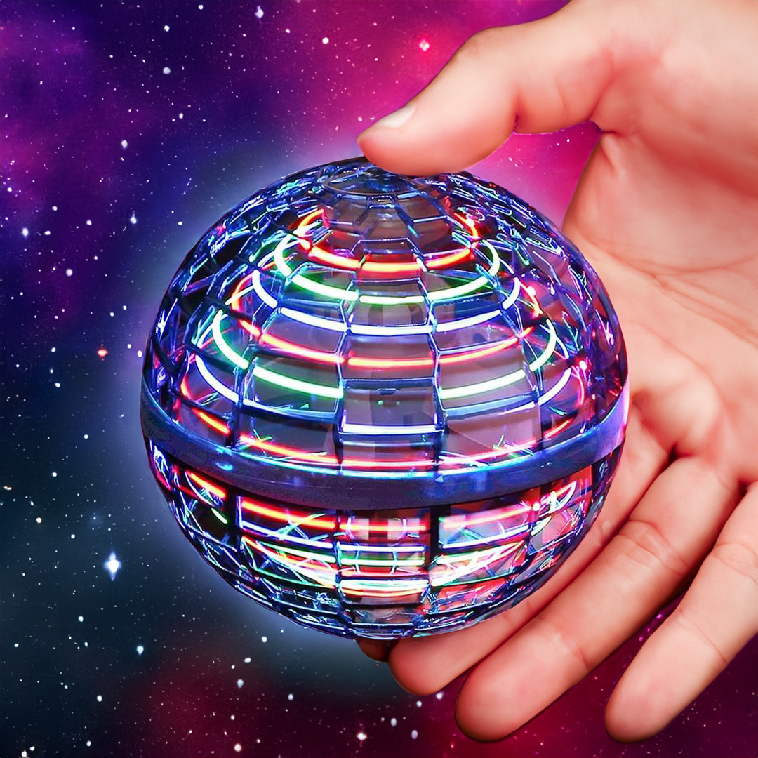 RGB Flying Orb Ball with USB Rechargeable Flight System and Gyro Boomerang