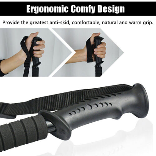 Pair of Adjustable Trekking Poles with Anti-Shock Feature
