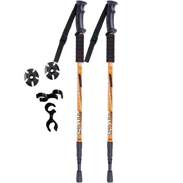 2-Pack Trekking and Hiking Poles with Shock Absorption