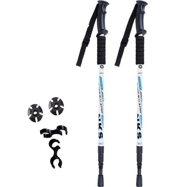 2-Pack Trekking and Hiking Poles with Shock Absorption