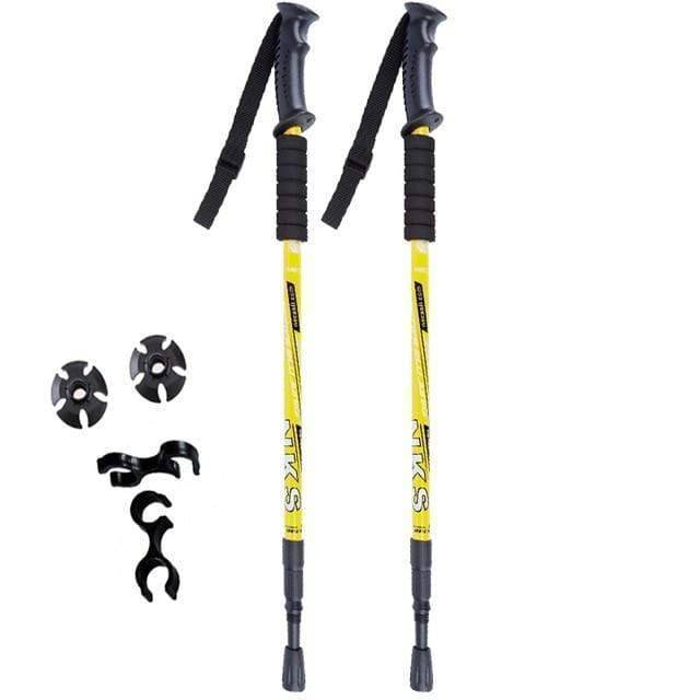 2-Pack Trekking and Hiking Poles with Shock Absorption