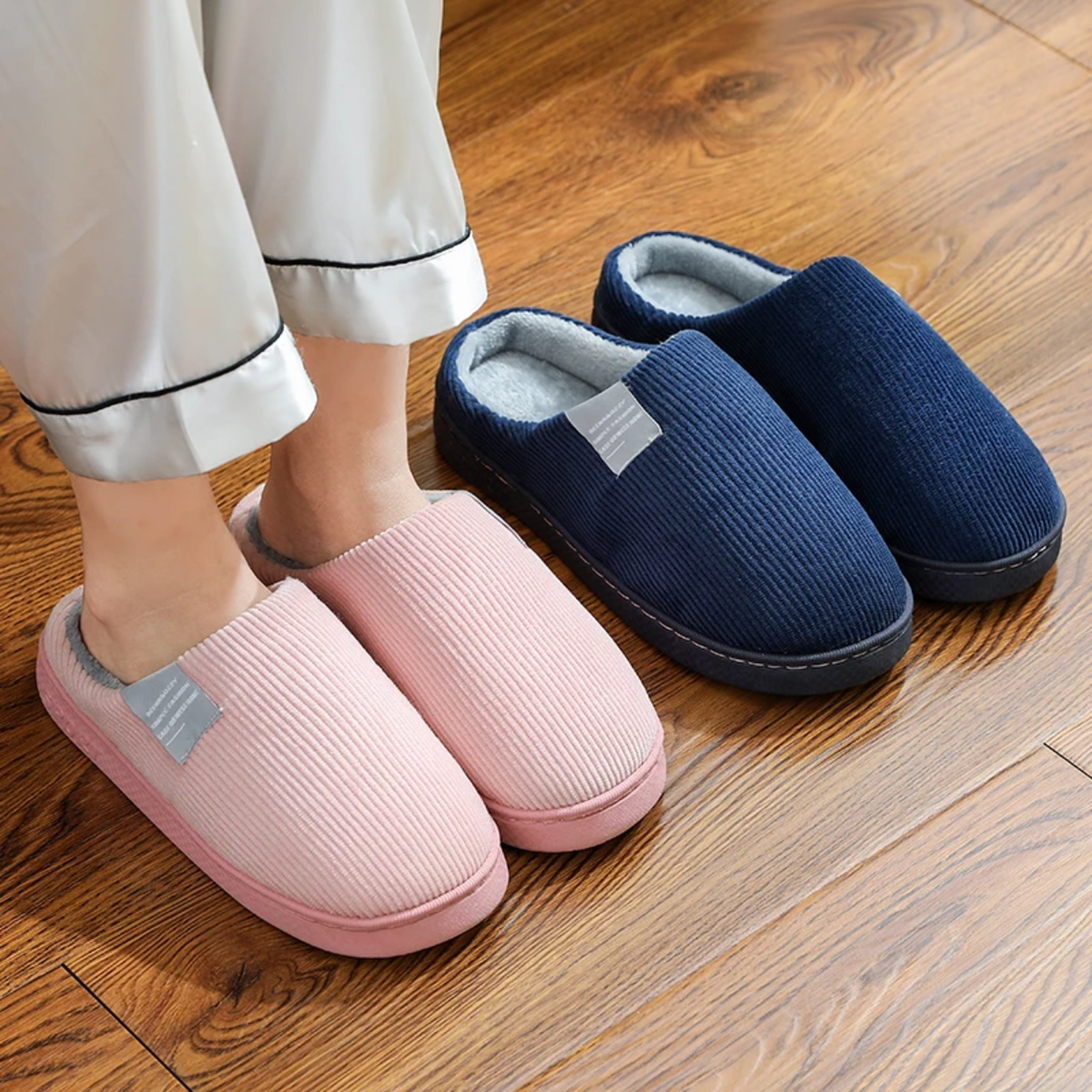 Cozy Slippers in Amber - Experience Embracing Warmth for Cold Days