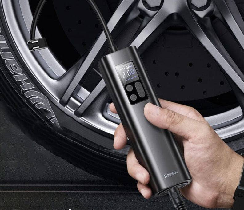 12V Compact Air Pump for Car Tires - Portable Inflator