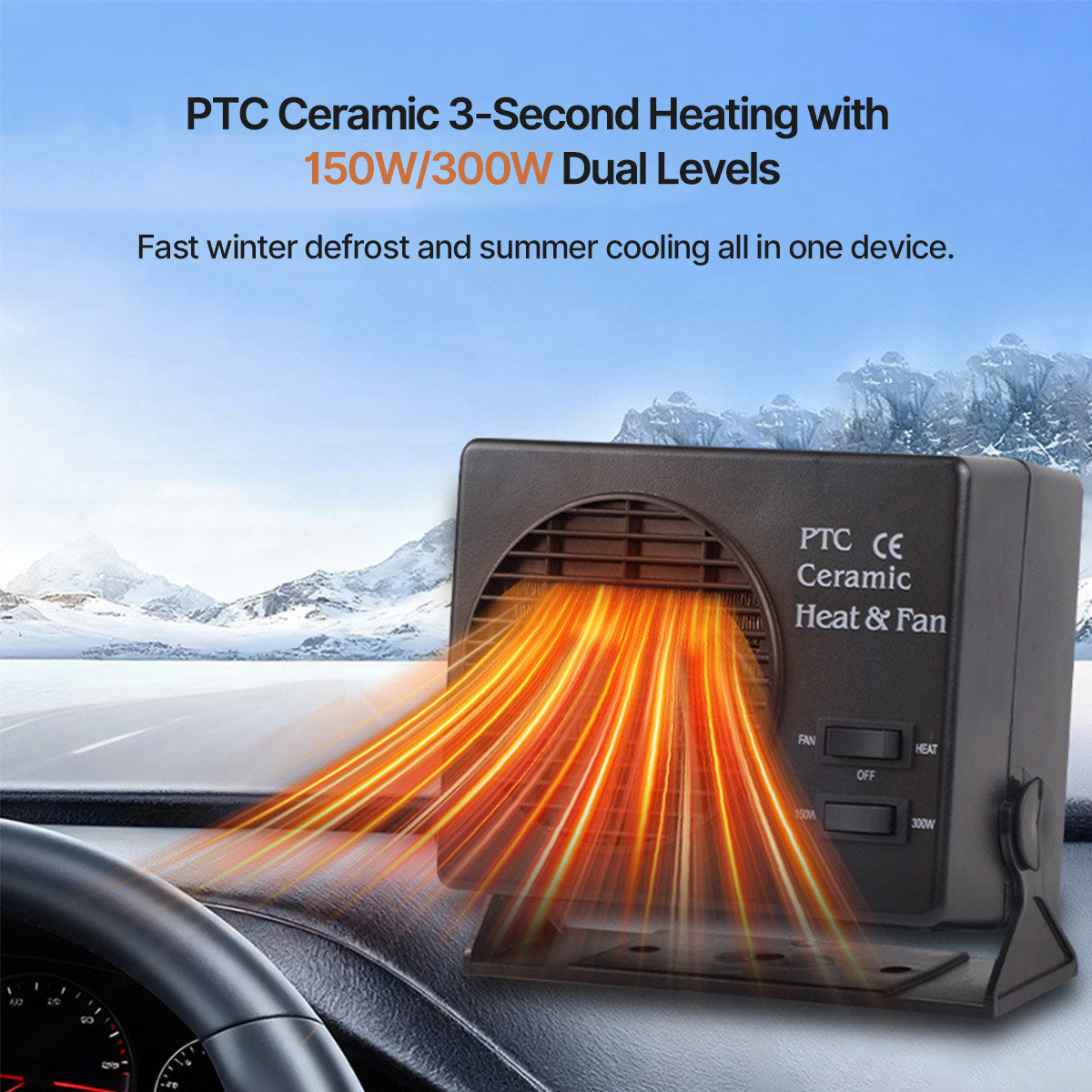 Car Heater and Windshield Defroster for All Vehicles